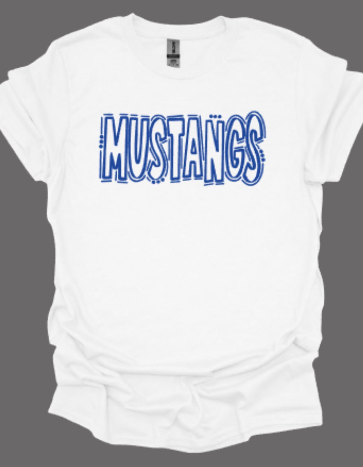 Mustangs Doodle Softstyle Tee