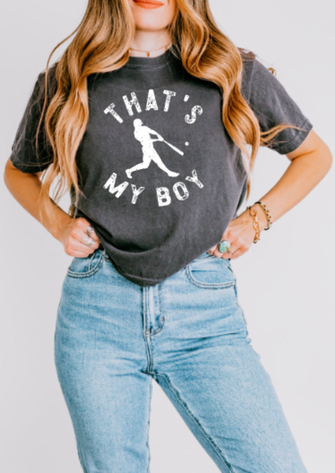 THAT’S MY BOY Comfort Colors Heavyweight Women's Middie Tee