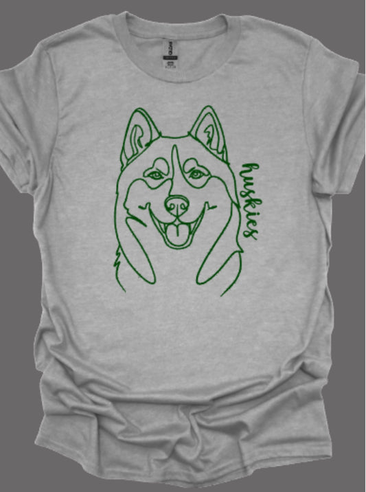 Huskies Sketch Softstyle Tee
