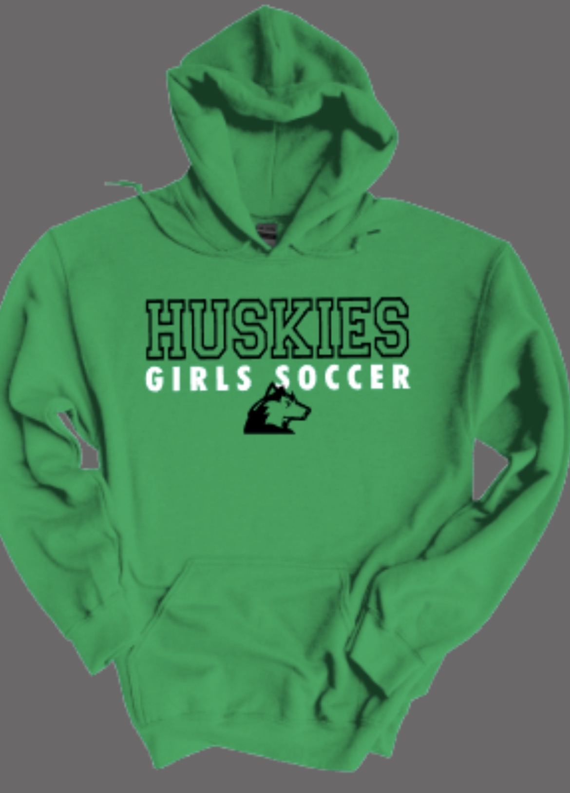 Huskies Girls Soccer Letterman Fleece Hooded Sweatshirt