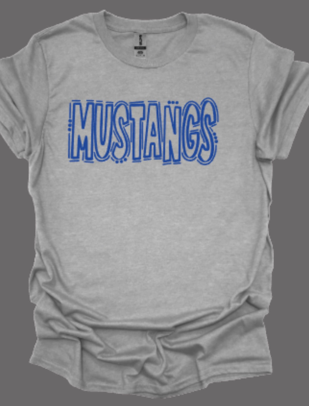 Mustangs Doodle Softstyle Tee