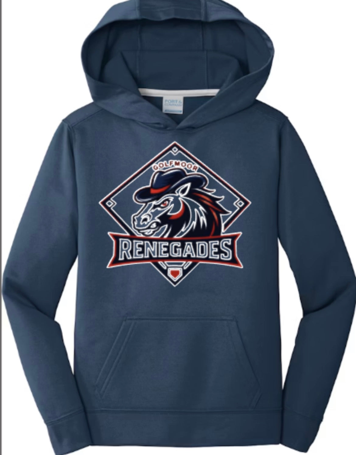 Renegades Logo Performance Fleece Pullover Hooded Sweatshirt