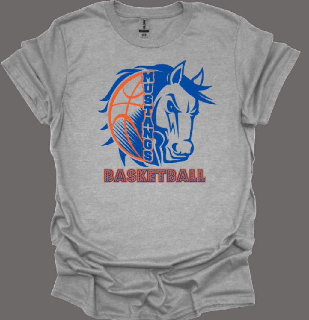 Lady Mustangs Basketball Softstyle Tee