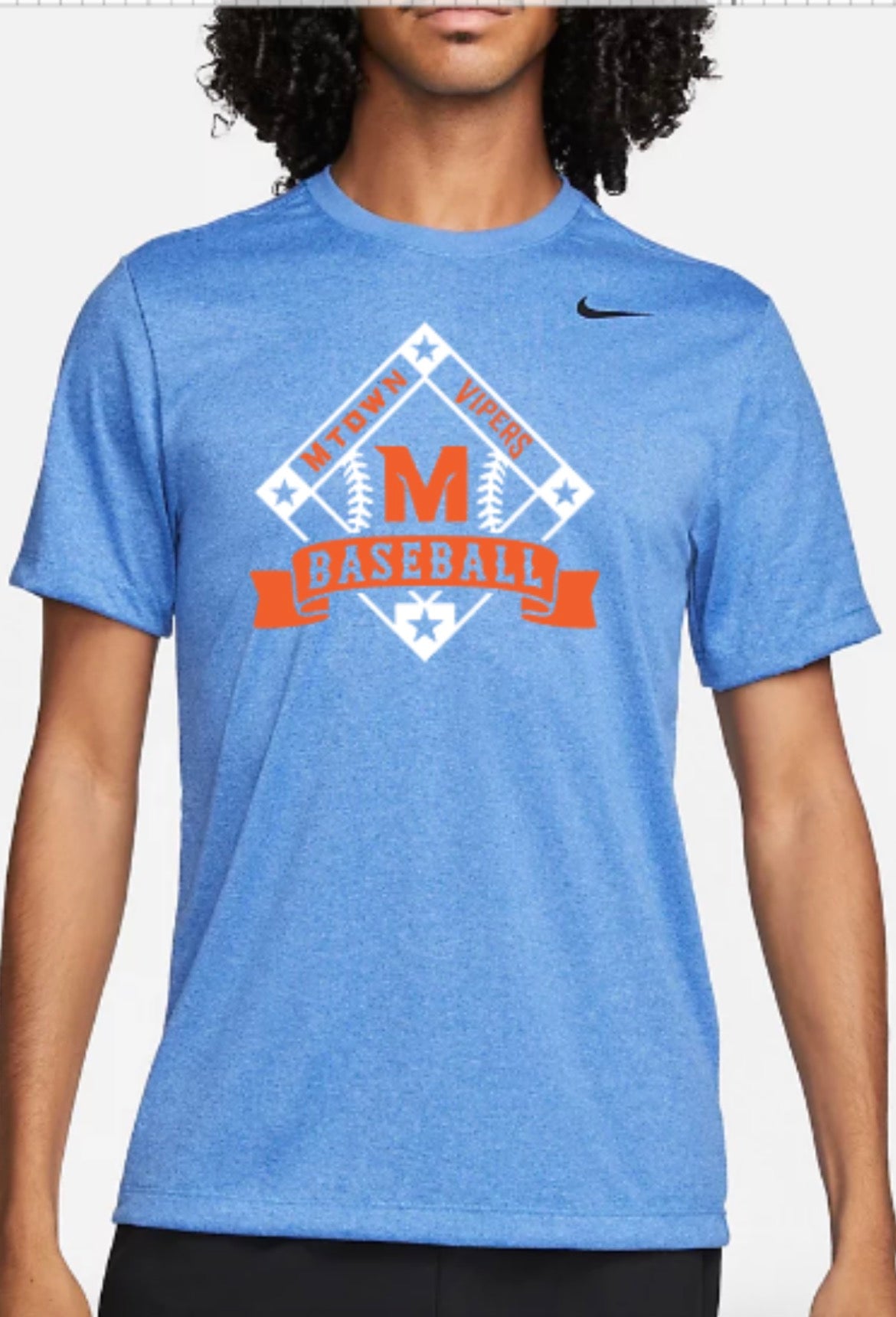 MTOWN Vipers Baseball Diamond Nike Men's Dri-FIT Legend Fitness T-Shirt