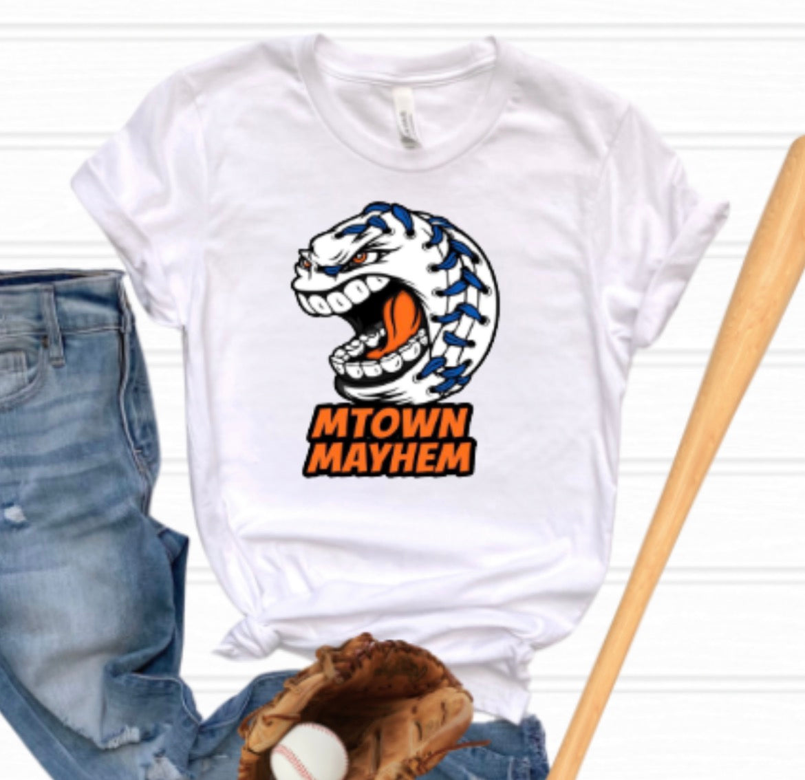 MTOWN Mayhem Logo Softstyle Tee