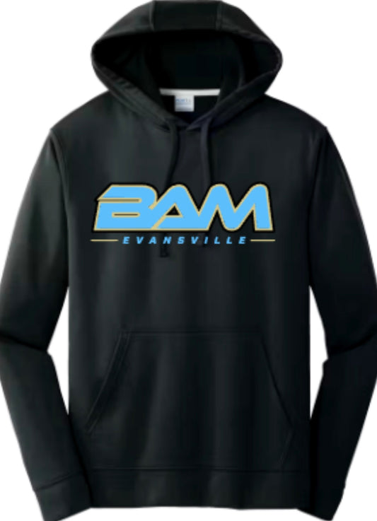 BAM Evansville Unisex Performance Fleece Pullover Hooded Sweatshirt