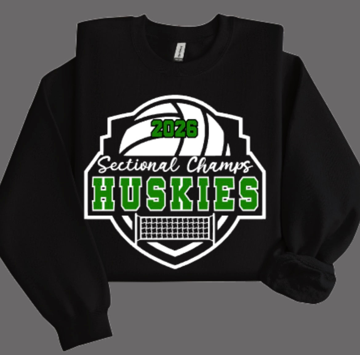 Huskies Volleyball Sectional Champs 2026 Crewneck Sweatshirt