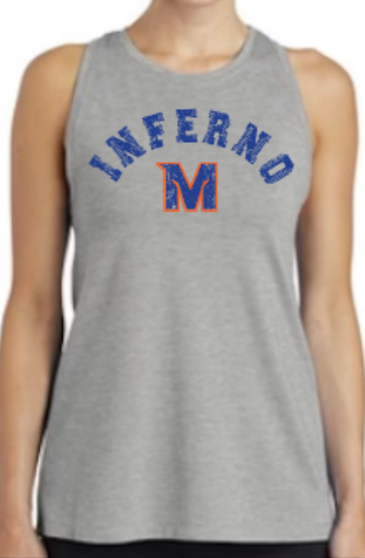 MTOWN Inferno Base Hit Ladies Tri-Blend Wicking Tank