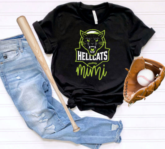 HELLCATS Mom/Grandma Softstyle Tee-Black
