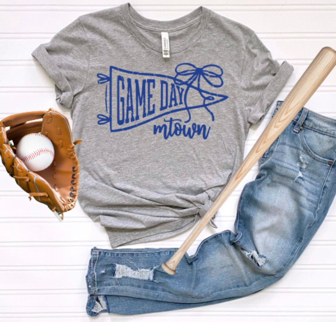 MTOWN Game Day Pennant Softstyle Tee