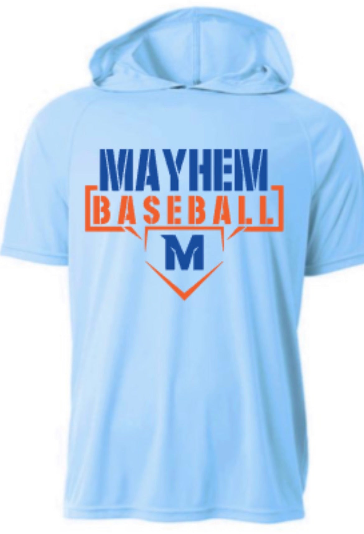 Mayhem Baseball Short Sleeve Hooded Tee