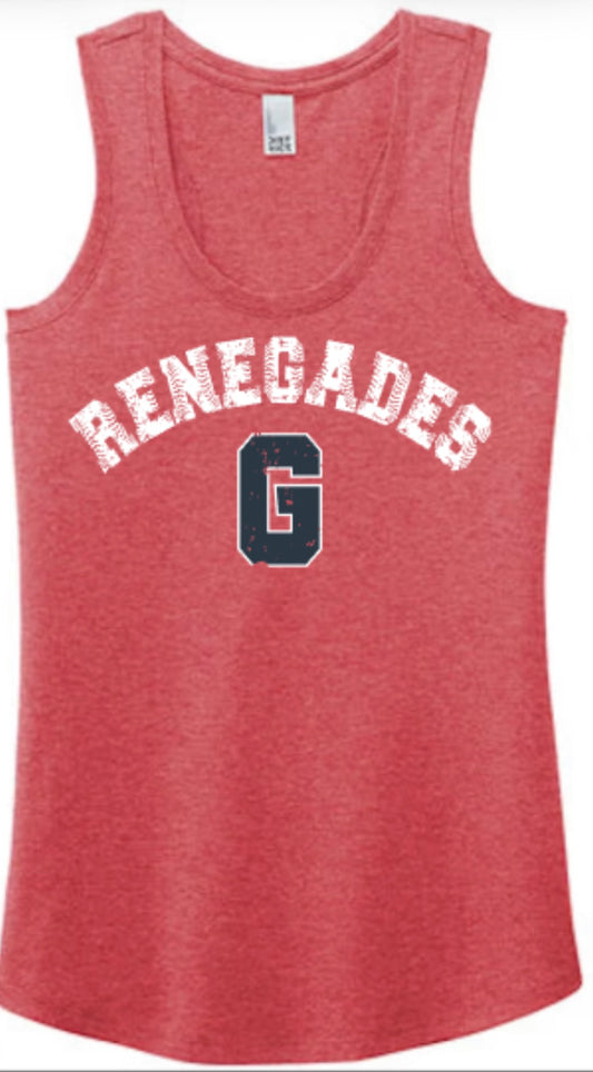 Golfmoor Renegades Base Hit Women's Perfect Tri Racerback Tank
