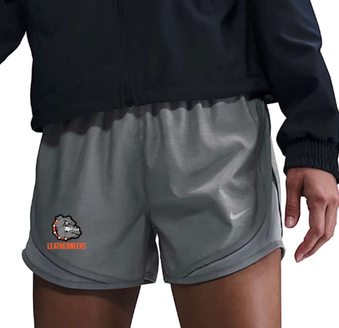 Leathernecks Logo Nike Women's Tempo Dri-FIT Mid-Rise Running Shorts 3 In