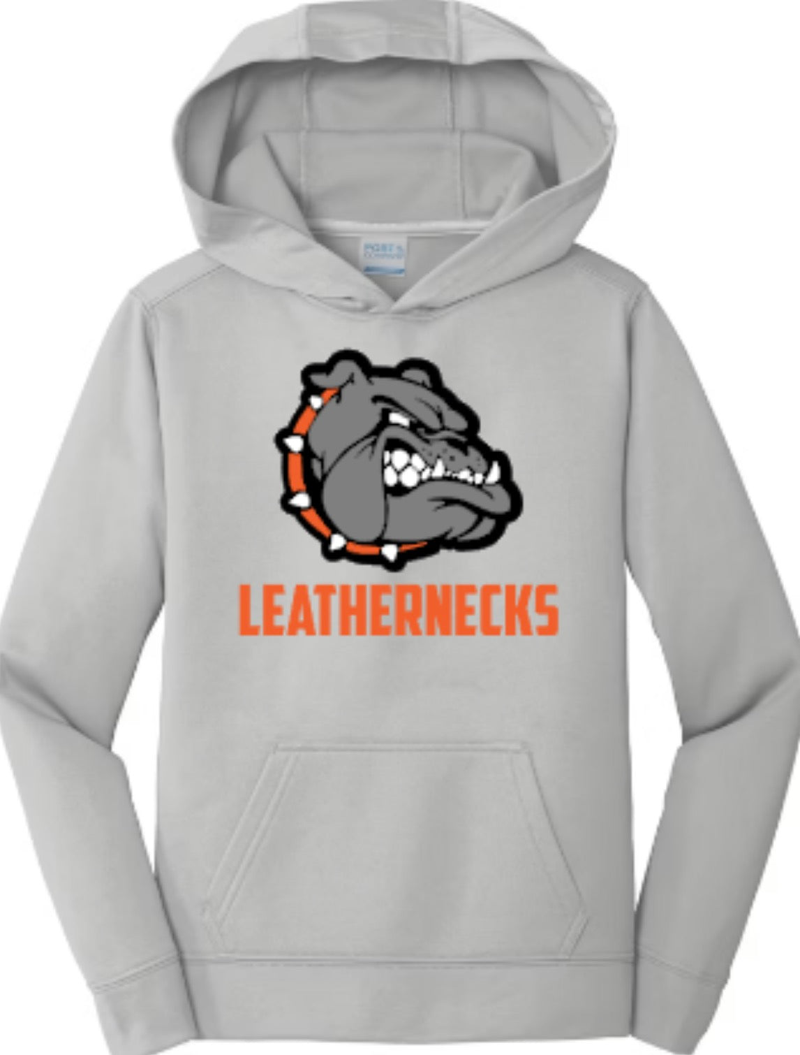 Leathernecks Logo Unisex Performance Fleece Pullover Hooded Sweatshirt