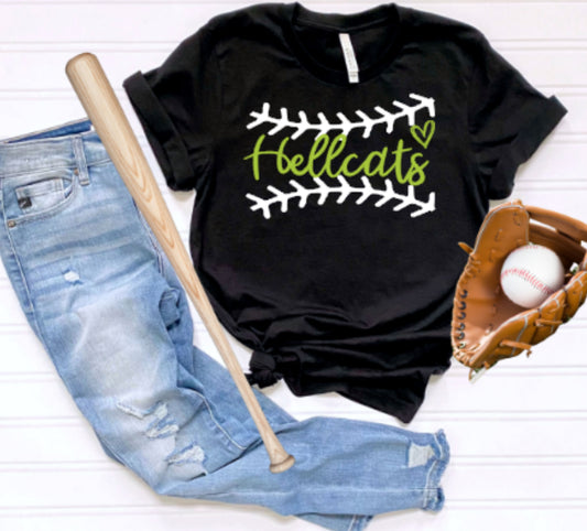 HELLCATS Stitch Softstyle Tee-Black