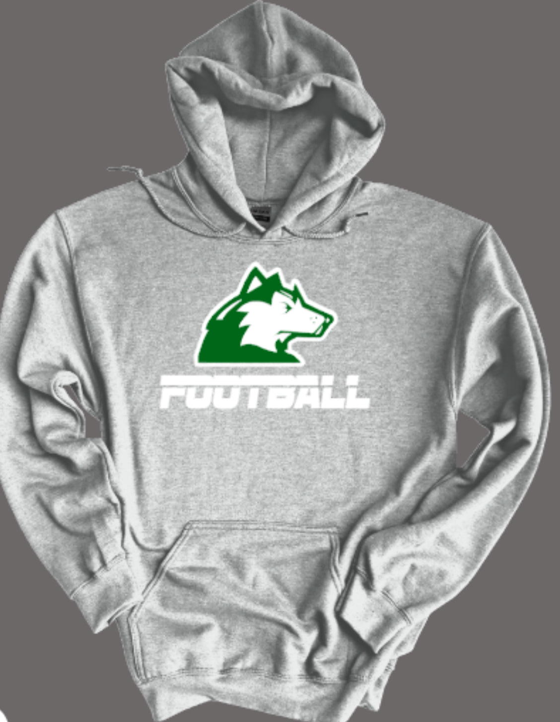 Huskies Football Sports Night Hooded Sweatshirt