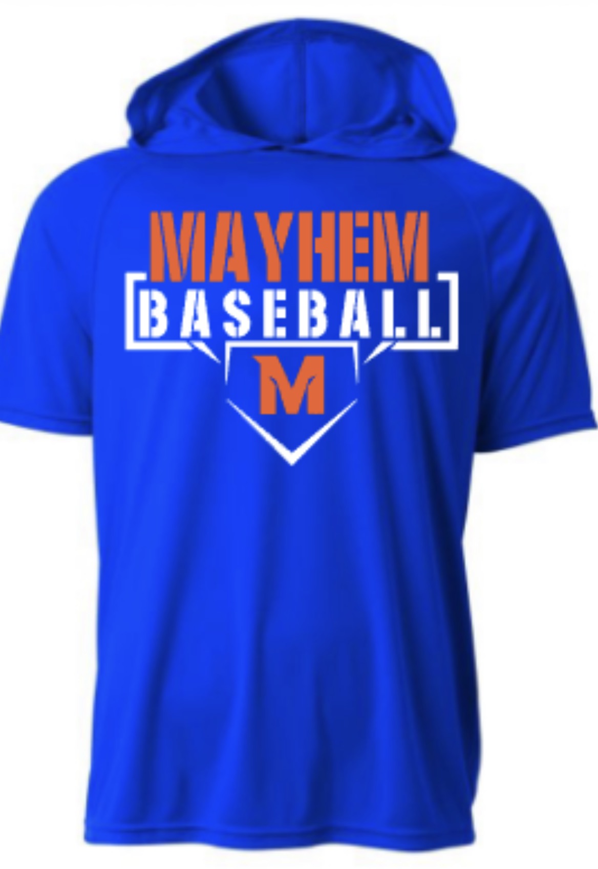 Mayhem Baseball Short Sleeve Hooded Tee