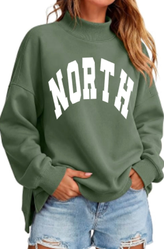 NORTH Women’s Oversized Mockneck Sweatshirt