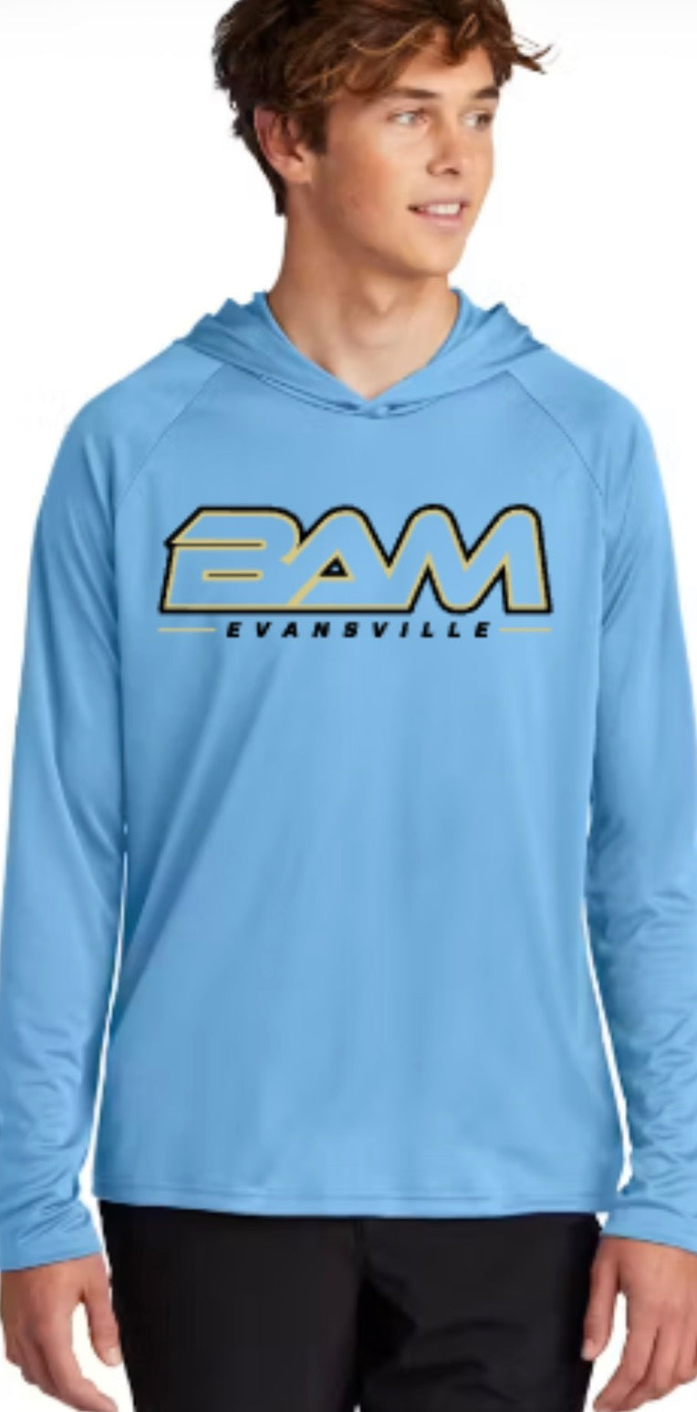 BAM Evansville Zone Performance Hooded Long Sleeve Tee