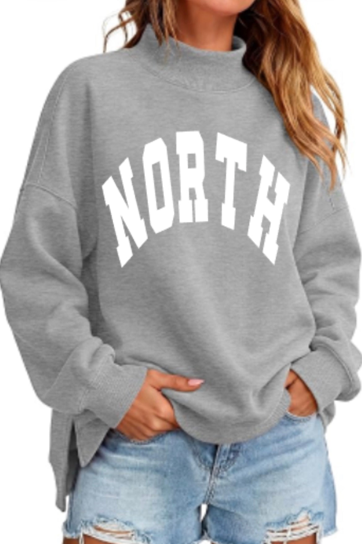 NORTH Women’s Oversized Mockneck Sweatshirt