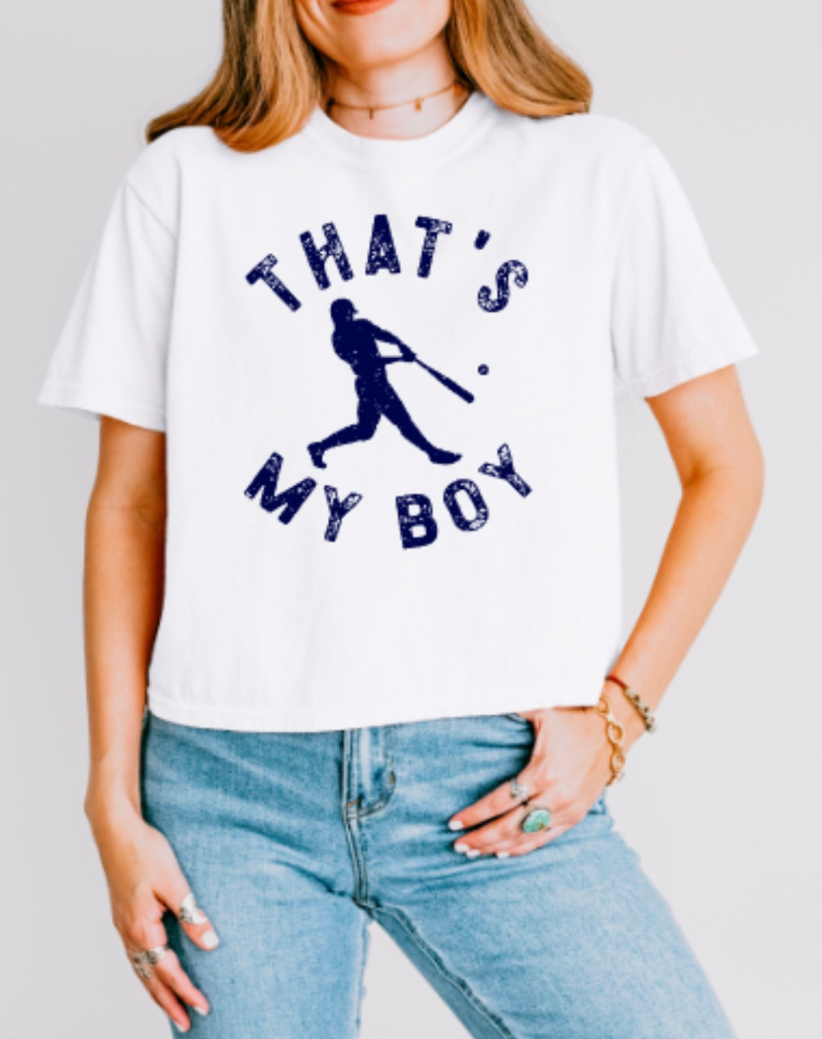 THAT’S MY BOY Comfort Colors Heavyweight Women's Middie Tee