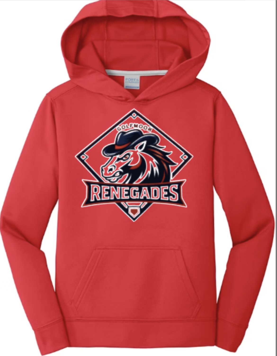 Renegades Logo Performance Fleece Pullover Hooded Sweatshirt