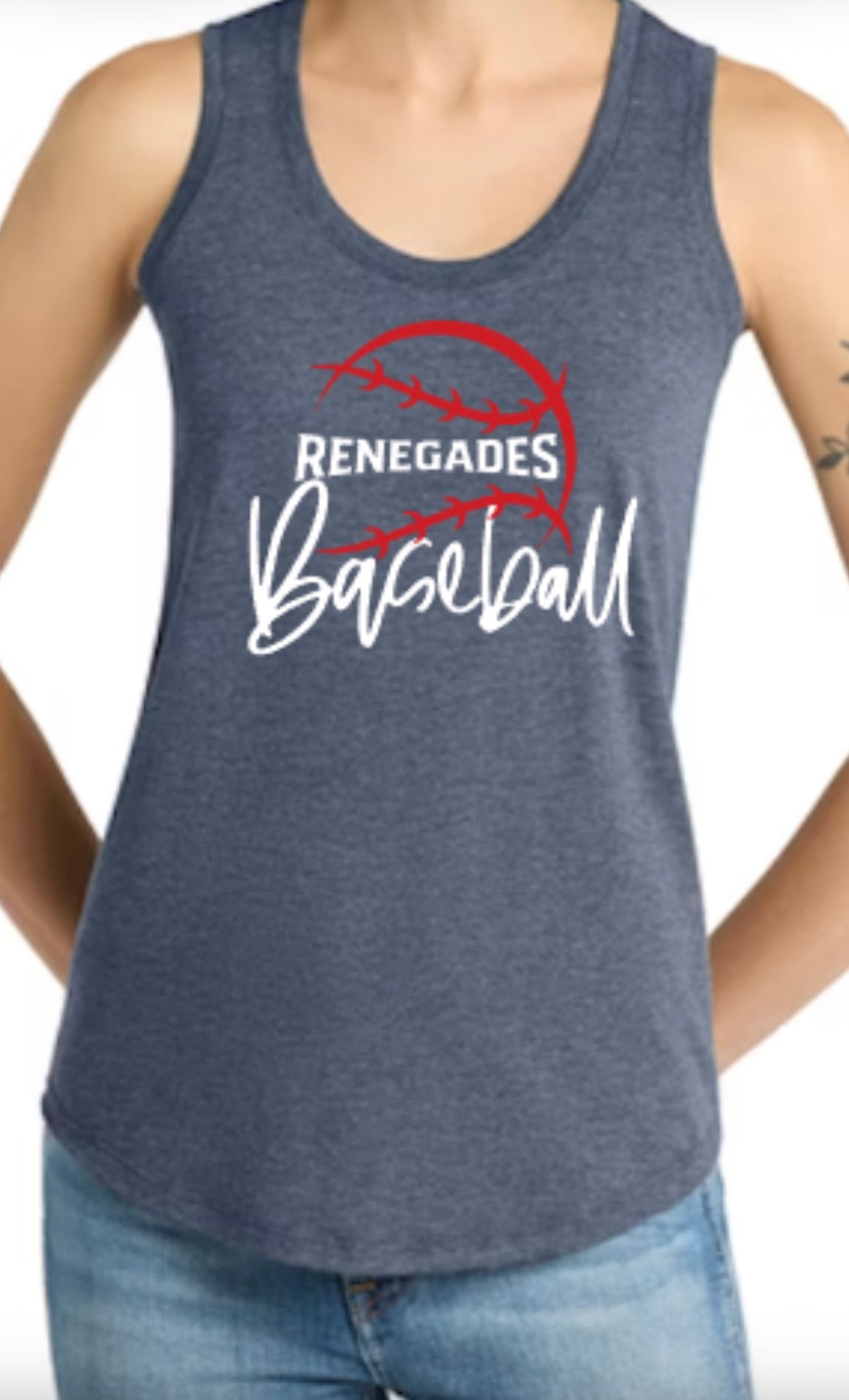 Golfmoor Renegades Dinger Women's Perfect Tri Racerback Tank