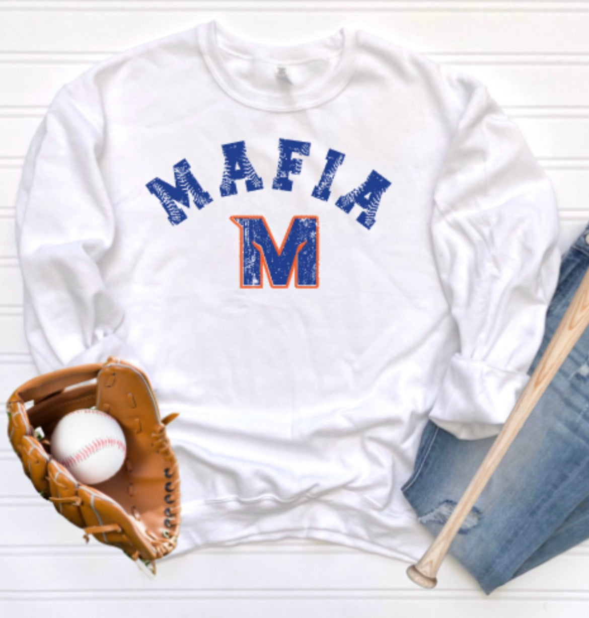 MTOWN Mafia Base Hit Crewneck Sweatshirt
