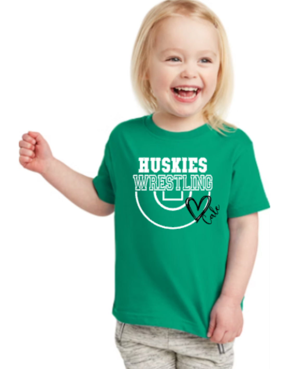 HUSKY WRESTLING 💚 Toddler Tee