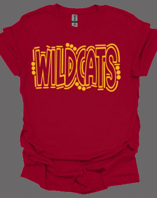 Wildcats Doodle Softstyle Tee