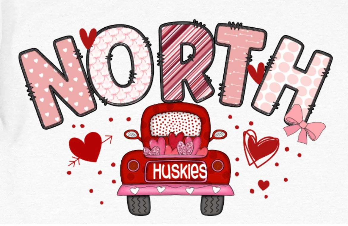 Huskies Valentine Crewneck Sweatshirt