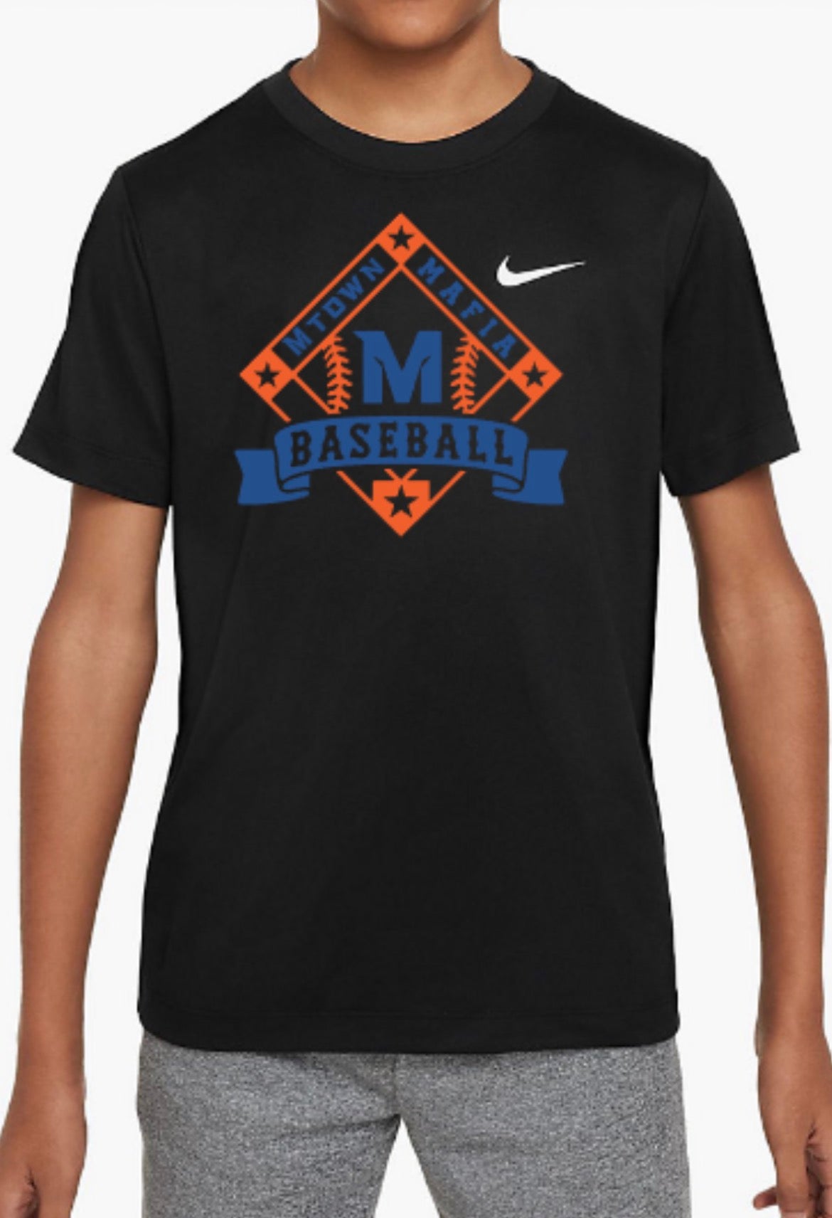 MTOWN Mafia Baseball Diamond Nike Boys' Legend Dri-FIT T-Shirt