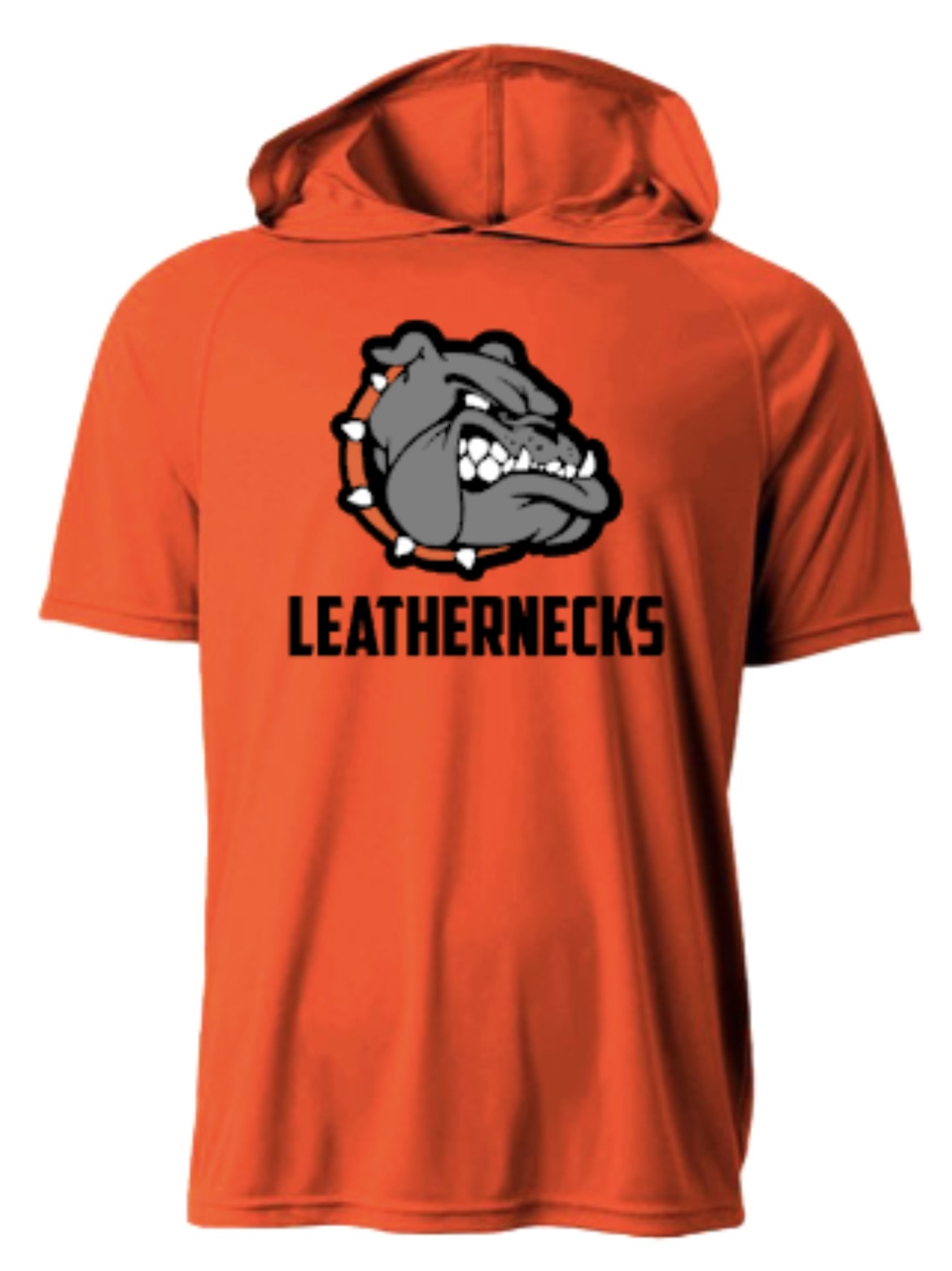 Leathernecks Logo Short Sleeve Hooded Tee