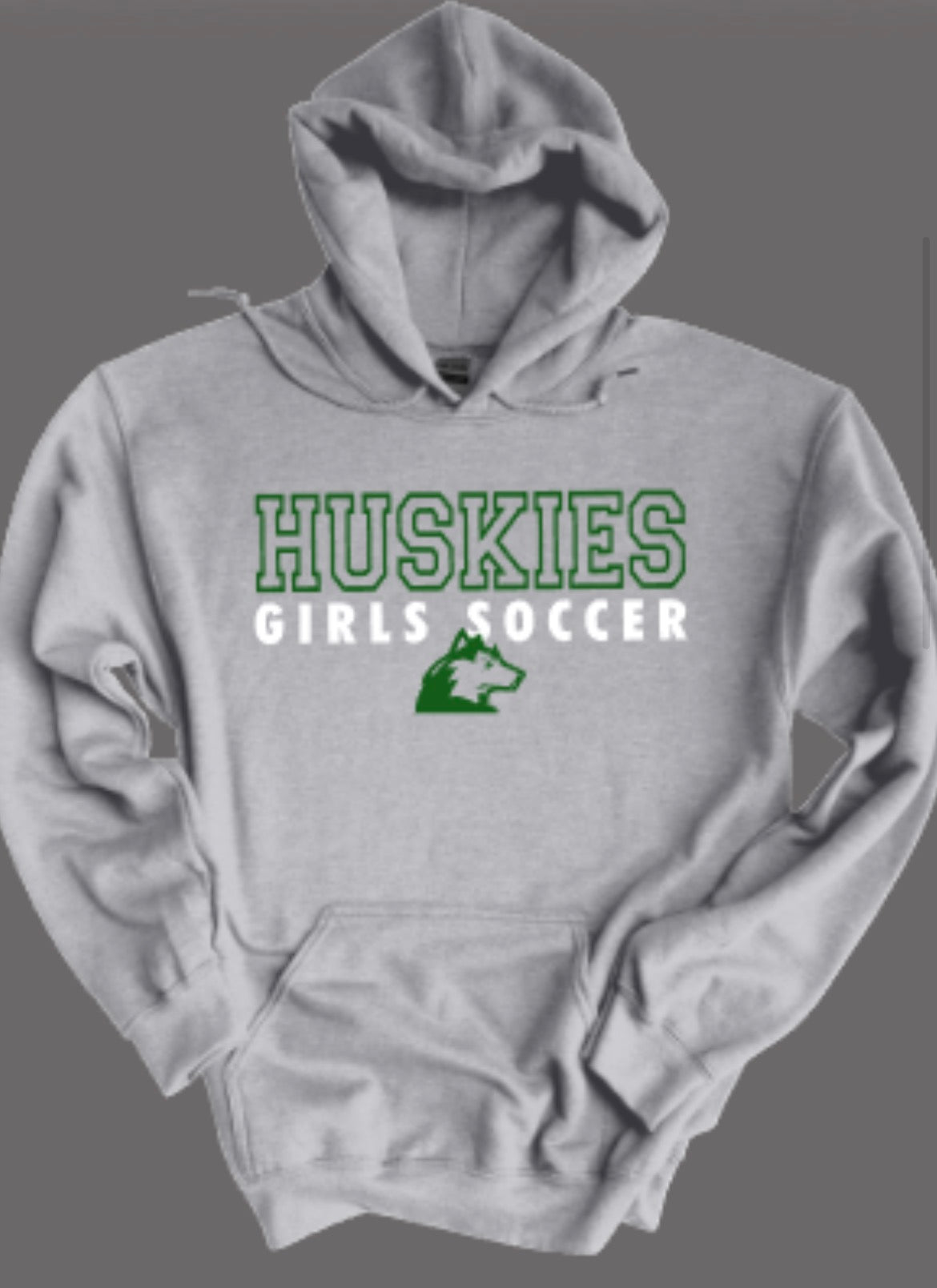 Huskies Girls Soccer Letterman Fleece Hooded Sweatshirt