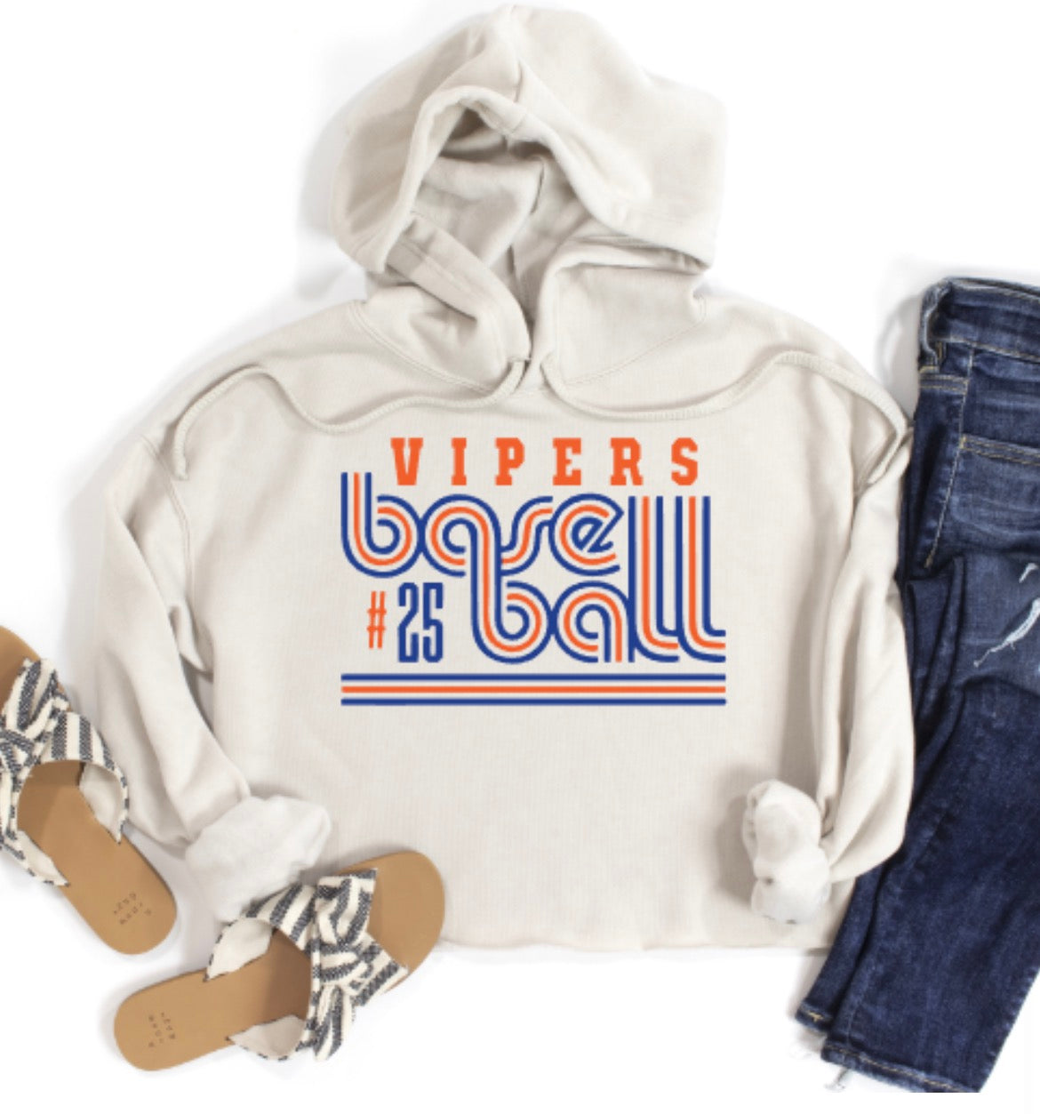 Vipers Vintage Women's Ultra Soft Cropped Fleece Hoodie by Bella Canvas