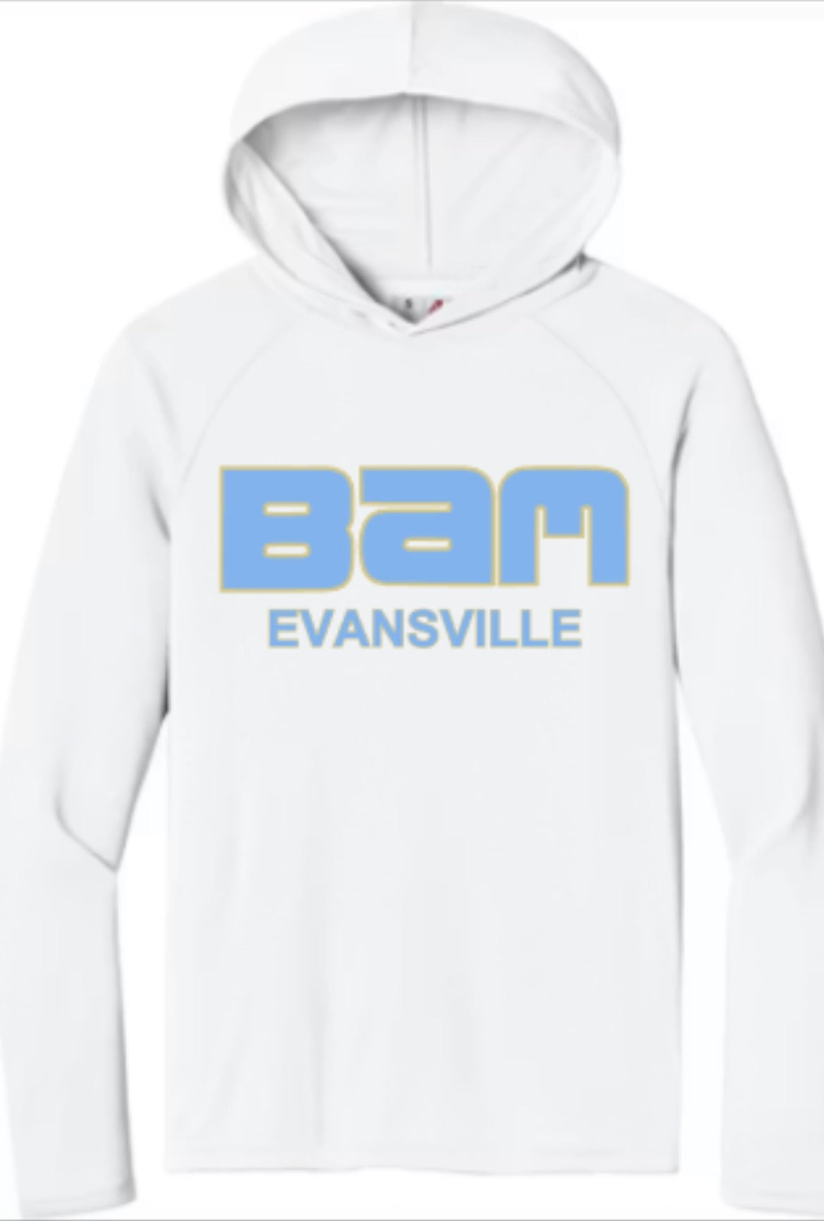BAM Evansville Zone Performance Hooded Long Sleeve Tee