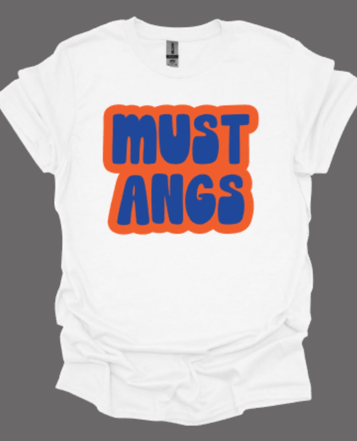 Mustangs Groovy Softstyle Tee