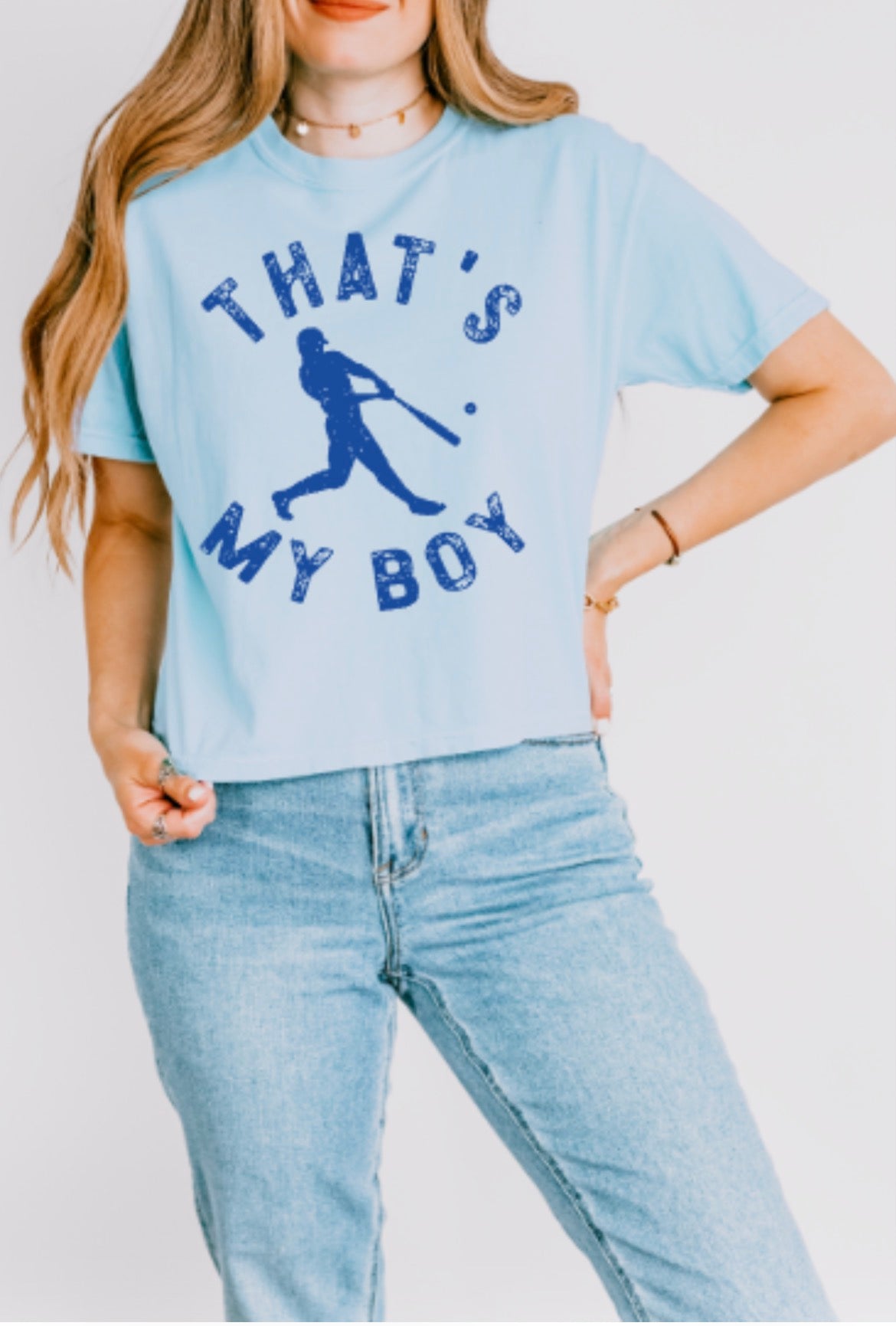 THAT’S MY BOY Comfort Colors Heavyweight Women's Middie Tee
