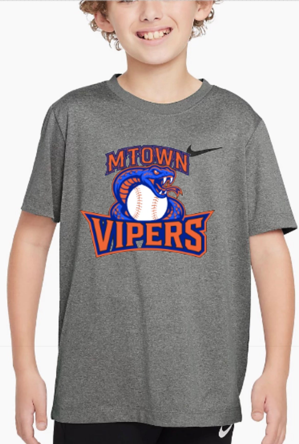 MTOWN Vipers Logo Nike Boys' Legend Dri-FIT T-Shirt