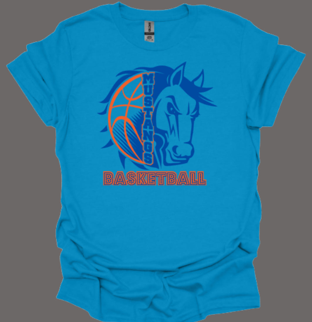 Lady Mustangs Basketball Softstyle Tee