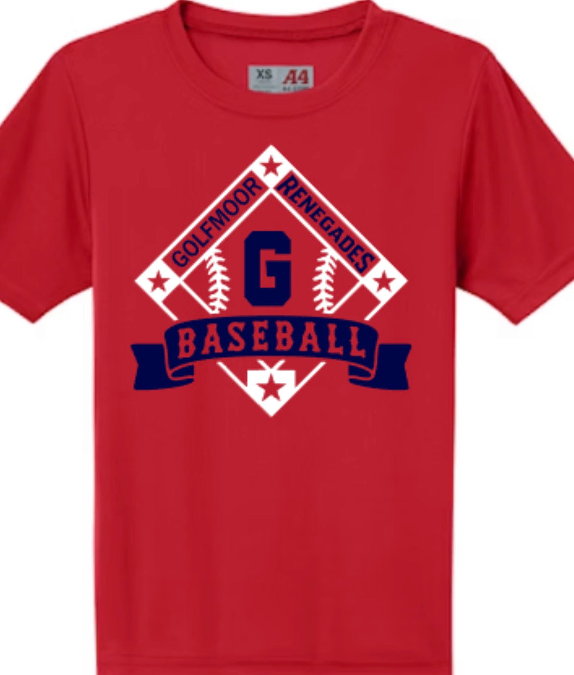 Golfmoor Renegades Baseball Diamond Performance Tee