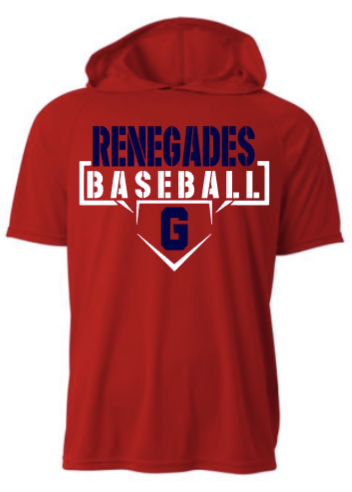 Golfmoor Renegades Baseball Short Sleeve Hooded Tee