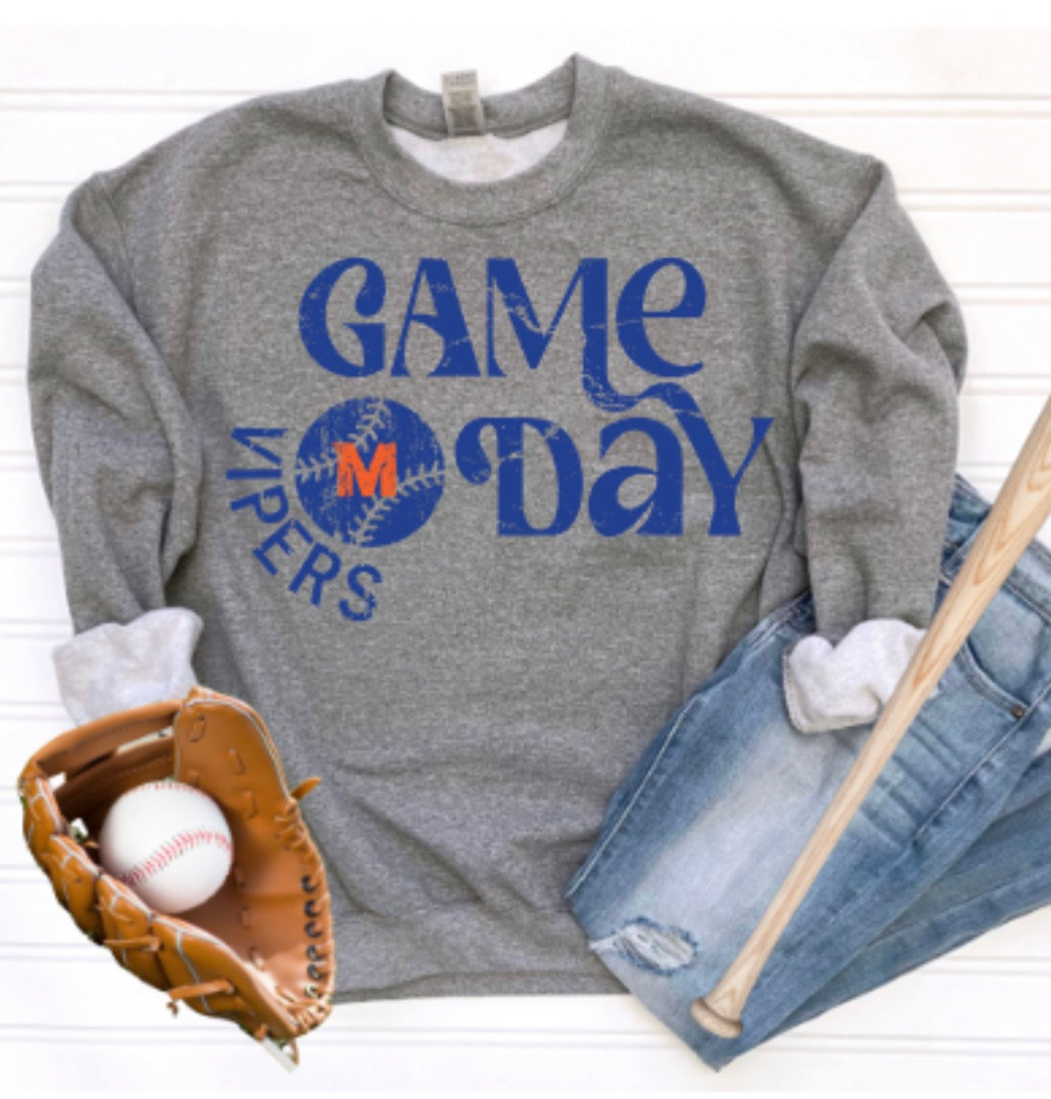 MTOWN Vipers Game Day Crewneck Sweatshirt