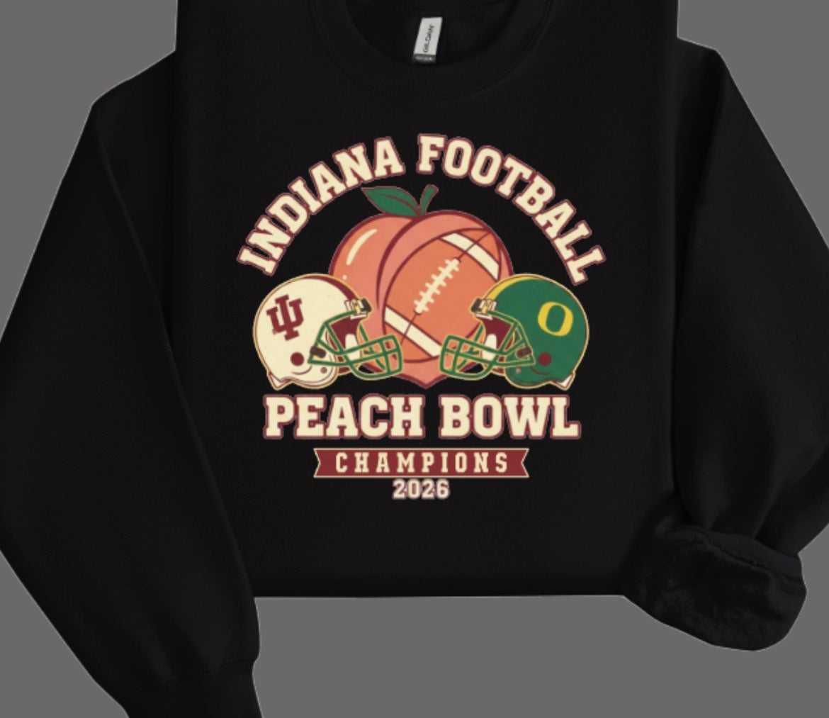 Indiana Football Peach Bowl Champions Crewneck Sweatshirt