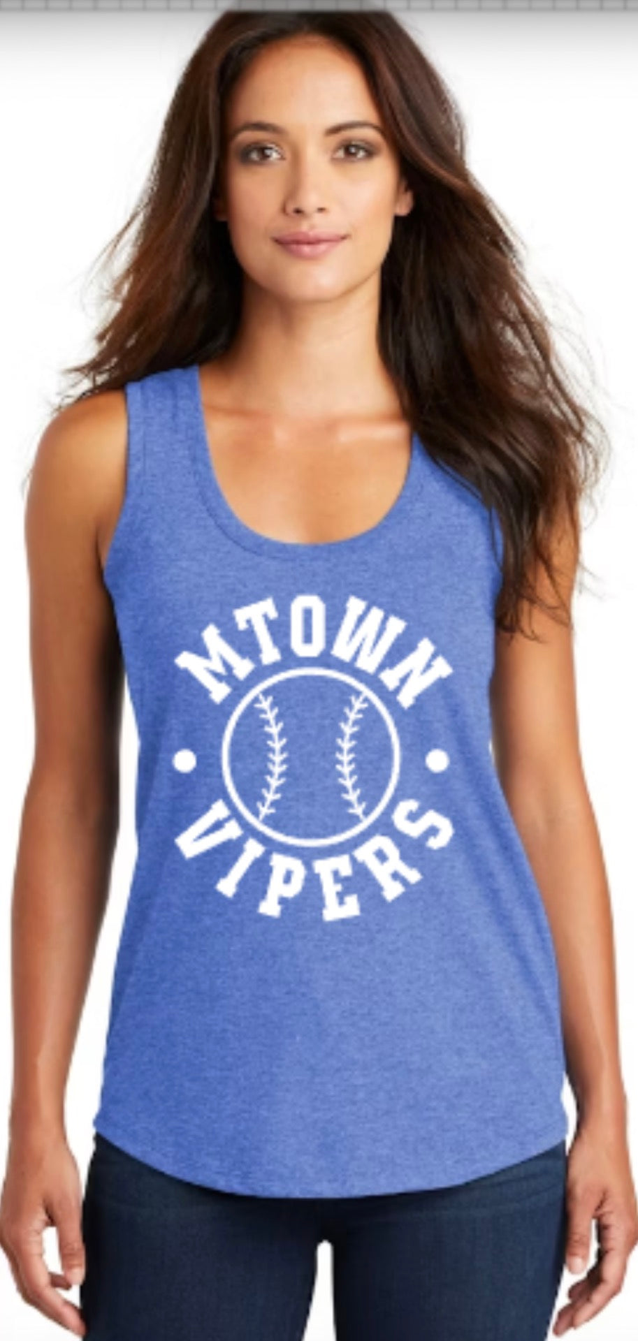 MTOWN Vipers Fastball Women's Perfect Tri Racerback Tank