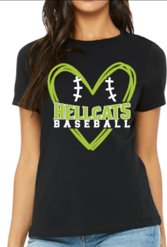 HELLCATS Heart Women's Relaxed Short-Sleeve T-Shirt