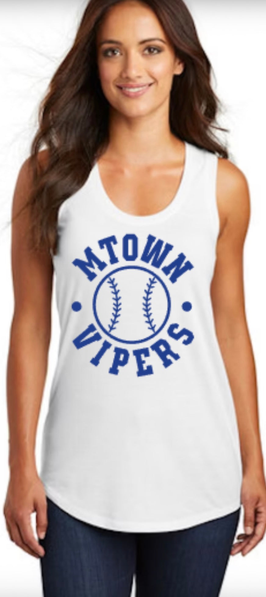 MTOWN Vipers Fastball Women's Perfect Tri Racerback Tank