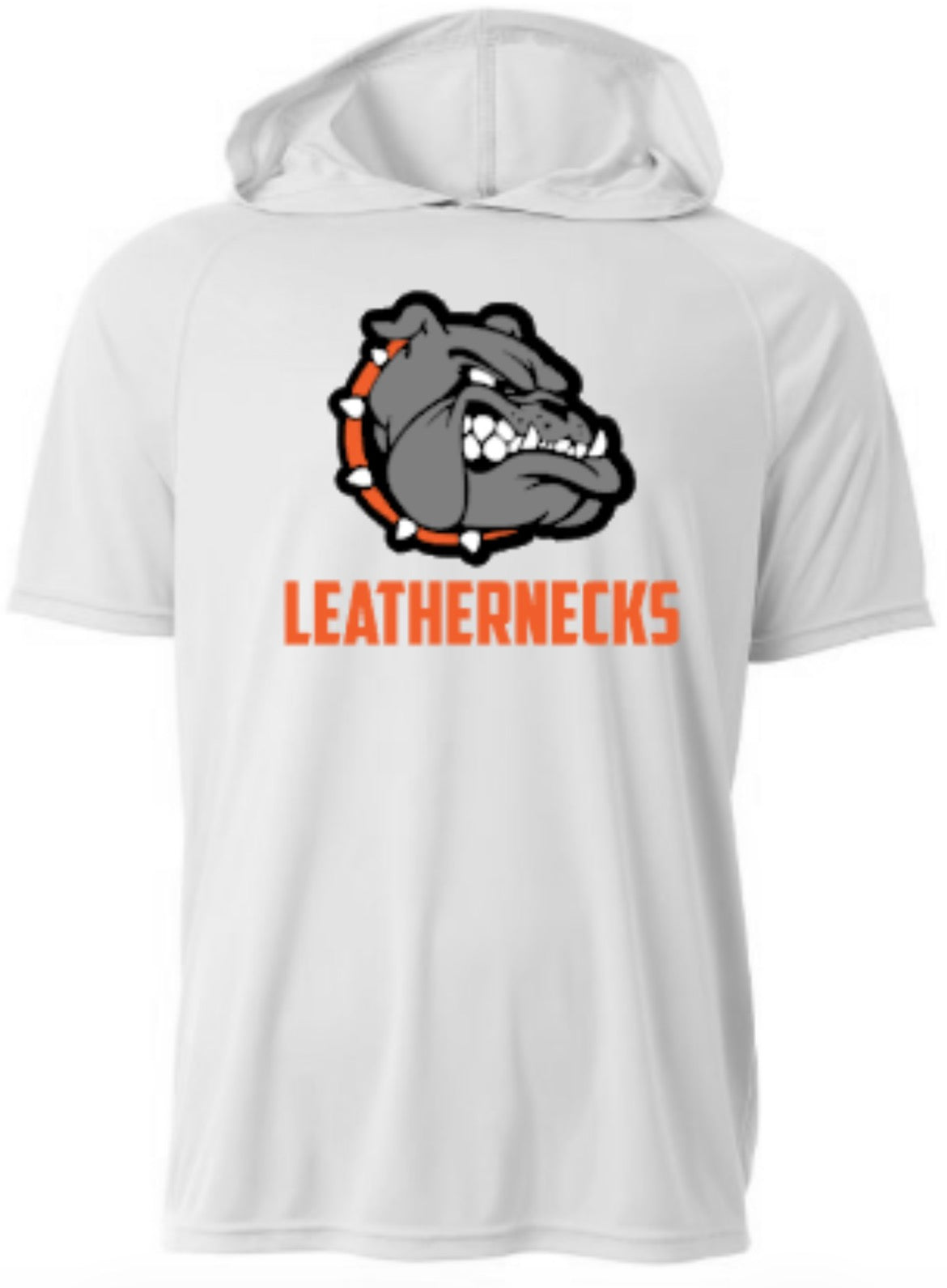 Leathernecks Logo Short Sleeve Hooded Tee