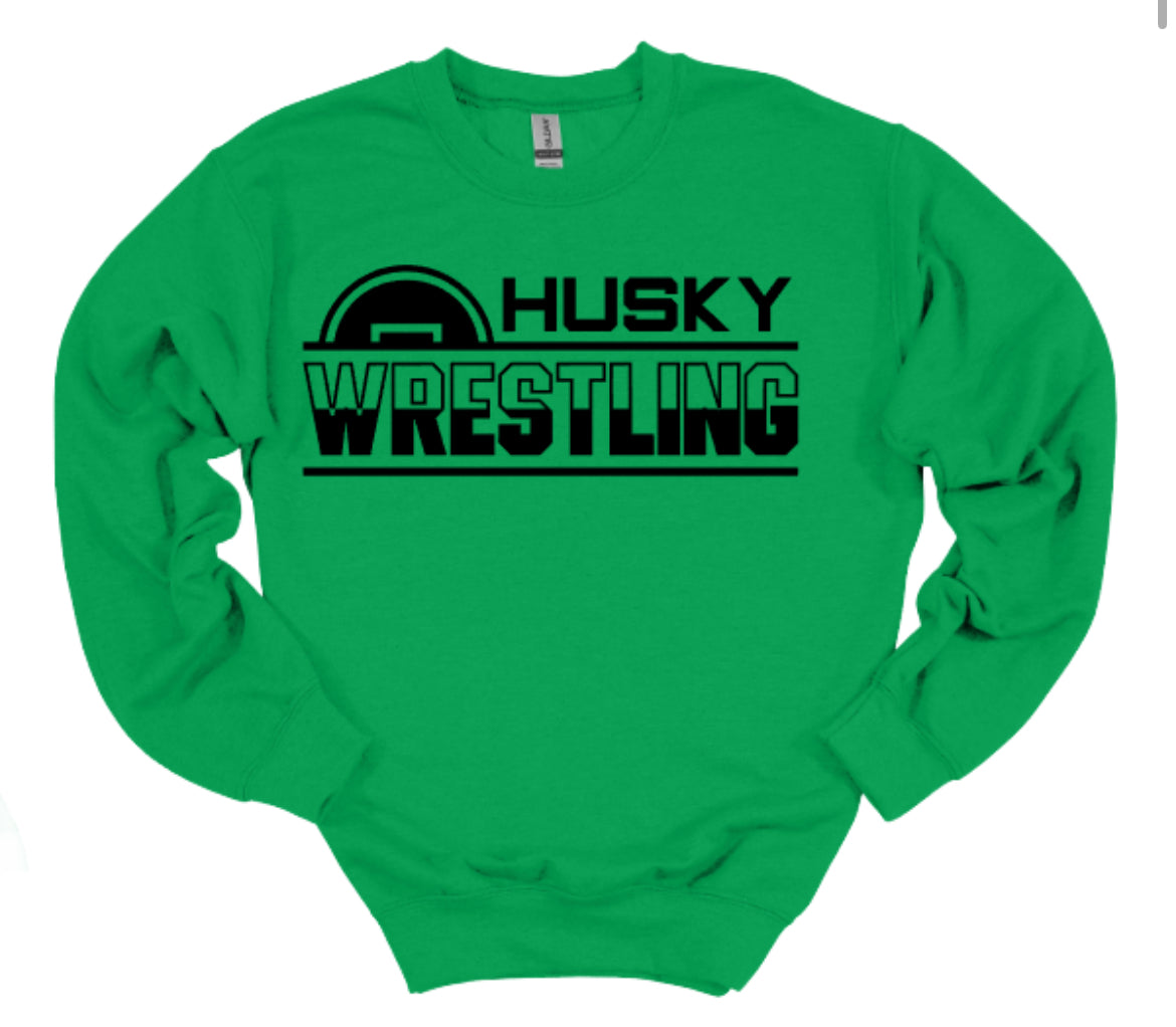 HUSKY WRESTLING Matside Crewneck Sweatshirt