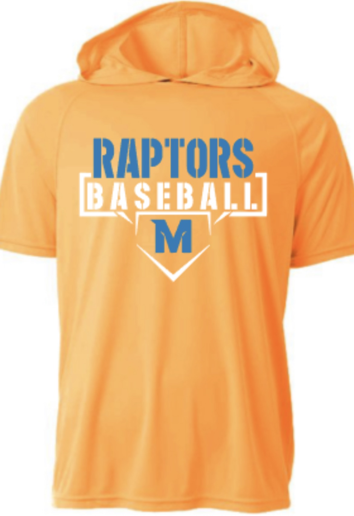 Raptors Baseball Short Sleeve Hooded Tee